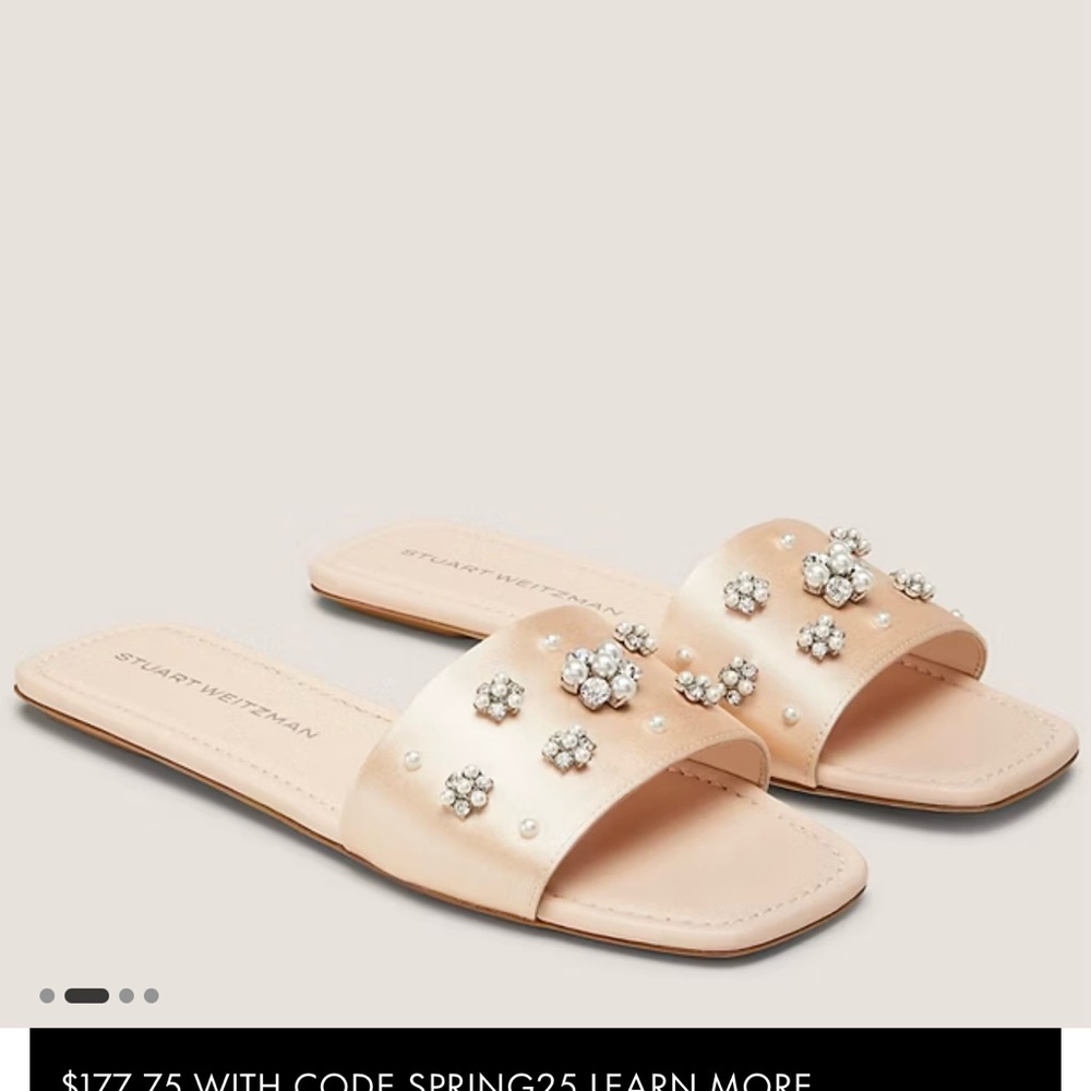 Stuart Weitzman Women's Slide Sandals 12 wide